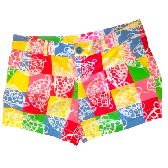 Lilly Pulitzer Pants - LILLY PULITZER Turtle Patch Style Shorts - Women 10